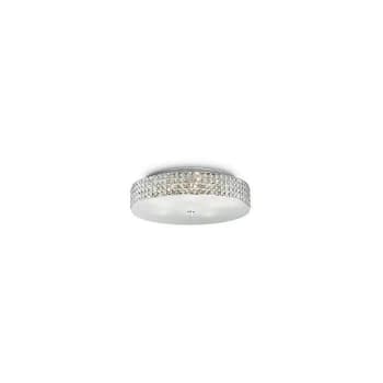 Ideal Lux Roma - 9 Light Large Flush Ceiling Light Chrome, G9