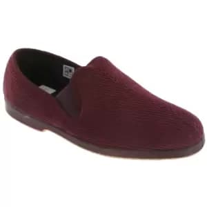 GBS Exeter Mens Twin Gusset Slipper / Mens Slippers (10 UK) (Wine)