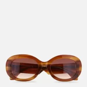 Vivienne Westwood Womens Round Acetate Sunglasses - Tortoise