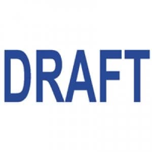 Colop Green Line Word Stamp DRAFT Blue C144836DRA