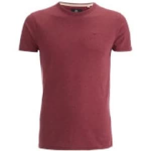 Threadbare Mens William T-Shirt - Burgundy Marl - L
