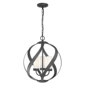 Quoizel Blacksmith Spherical Pendant Ceiling Light Old Black, IP44