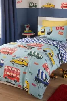 'On The Move' Easy Care Duvet Cover Set