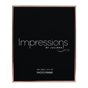 8" x 10" - Copper Plated Photo Frame Oblong Thin