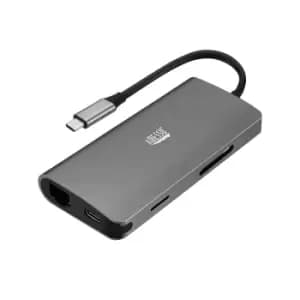 Adesso AUH-4030 interface hub USB 3.2 Gen 1 (3.1 Gen 1) Type-C Grey