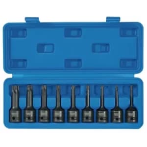 Draper TX-STAR® Socket Bit Set, 1/2" Sq. Dr. (9 Piece)
