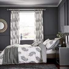 Fable Grey Cotton 'Simone' Duvet Cover Set - double
