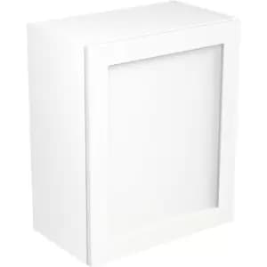 Kitchen Kit Flatpack Shaker Kitchen Cabinet Wall Unit Ultra Matt 600mm in White MFC