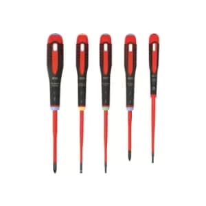 Bahco - BE-9872SL BE-9872SL ergo Slim vde Insulated Screwdriver Set, 5 Piece BAH9872SL
