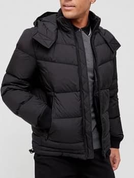 Hugo Boss Out Padded Hooded Jacket Black Size 48 Men