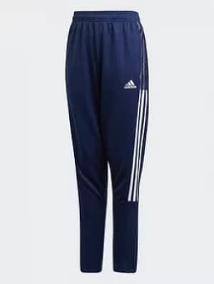 adidas Tiro 21 Tracksuit Bottoms, Black/White, Size 5-6 Years