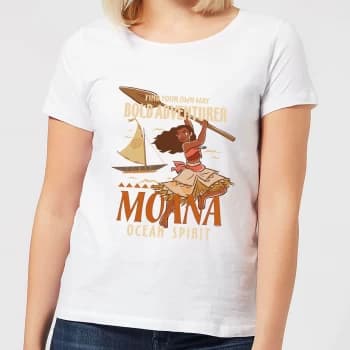 Moana Find Your Own Way Womens T-Shirt - White - XXL