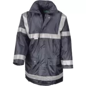 Result Mens Work-Guard Workwear Management Coat (2XL) (Navy Blue) - Navy Blue