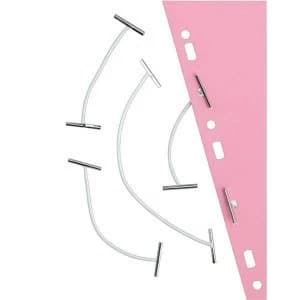 5 Star Office Treasury Tags Elastic Metal ended 76mm White Pack 100