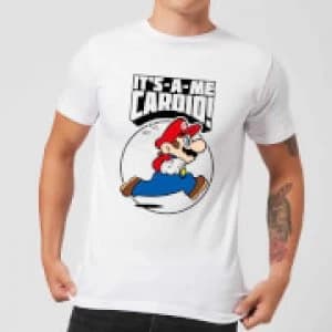 Nintendo Super Mario Cardio Mens White T-Shirt - L - White