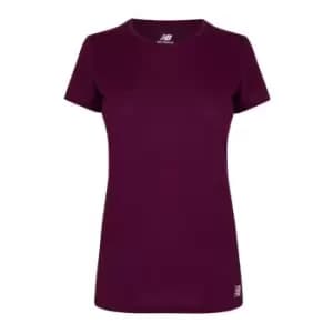 New Balance Running T Shirt Ladies - Red