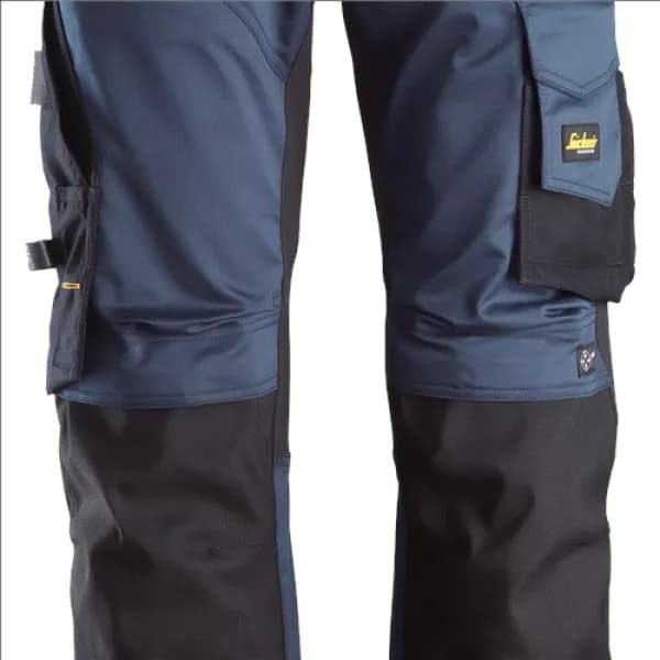 Snickers AllroundWork Stretch Loose Fit Work Trousers - Navy/Black - 100