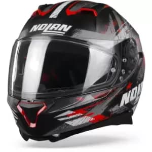 Nolan N87 Carnival 84 Flat Black Red Anthracite S