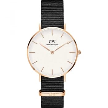 Daniel Wellington White And Black 'Petite 32 Cornwall RG White' Watch - DW00100253 - multicoloured