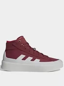 adidas Sportswear Znsored Hi - Red , Red, Size 3.5, Women