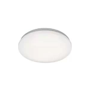Saxby Broco - Integrated LED Bathroom Flush Light Gloss White, Frosted Pmma IP44
