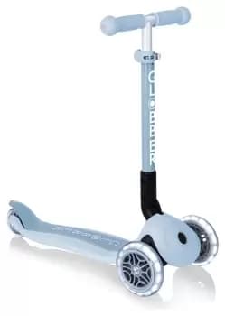 Globber Junior Ecological Fold Lights Scooter - Blueberry