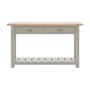 Gallery Interiors Sandon 2 Drawer Console in Prairie