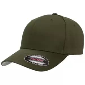Flexfit Unisex Wooly Combed Cap (L/XL) (Olive Green)