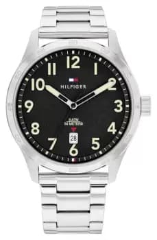 Tommy Hilfiger 1710594 Mens Forrest (43mm) Black Dial / Watch