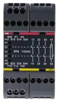 Abb 2Tla010026R0400 Relay, Safety, 3No, 1Nc, 250Vac, 6A