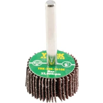 York - 30X15MM Al/Ox Flap Wheel P60-6MM Shank