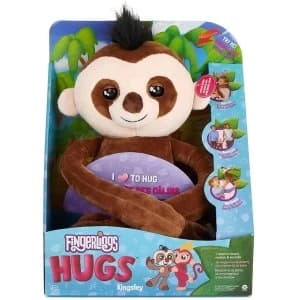 Wow Wee Fingerling Hugs - Kingsley The Sloth Plush Toy