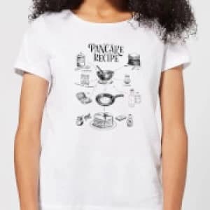 Pancake Recipe Womens T-Shirt - White - 3XL