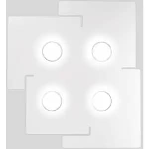 SQUARE ceiling light white 4 bulbs