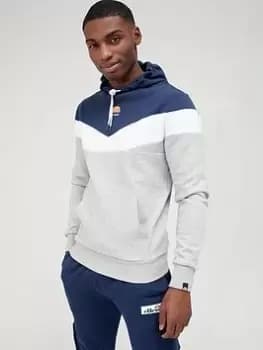 Ellesse Hugo Pullover Hoodie - Light Grey Marl Size XL, Men