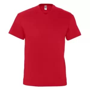 SOLS Mens Victory V Neck Short Sleeve T-Shirt (3XL) (Red)
