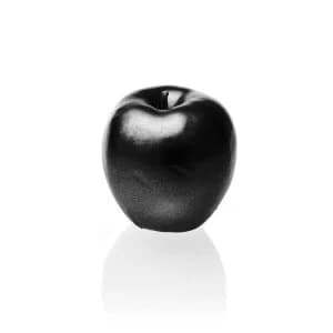Black Metallic Apple Candle