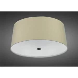Argi Ceiling Light 3 Bulbs E27 Round with Taupe Oxidized Brown Shade