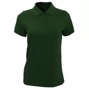 SOLs Womens/Ladies Prime Pique Polo Shirt (L) (Bottle Green)