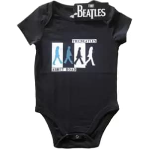 The Beatles - Abbey Road Colours Crossing Kids 24 Months Baby Grow - Black
