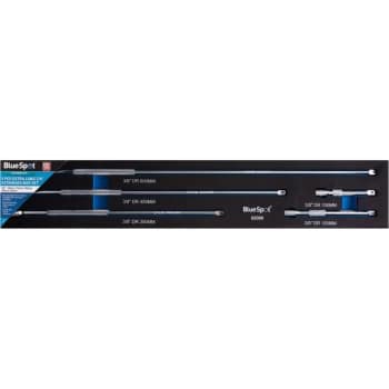 Bluespot - 02089 5 Piece Extra Long 3/8' Extension Bar Set
