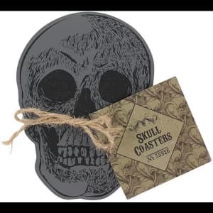 Set Of 4 Skull Coasters