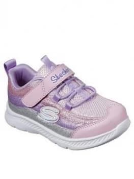 Skechers Toddler Girls Comfy Flex 2.0 Trainers - Light Pink, Size 4 Younger