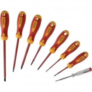 Faithfull 8 Piece VDE Insulated Screwdriver Set and Mains Tester