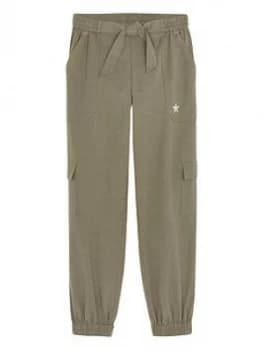 Mintie by Mint Velvet Girls Cargo Joggers - Khaki, Size Age: 3-4 Years, Women