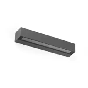 Doro-20 Integrated LED Up Down Lighter Outdoor Wall Light Grey, 3000K, IP65