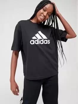 adidas Future Icons Badge Of Sport T-Shirt - Black Size M Women