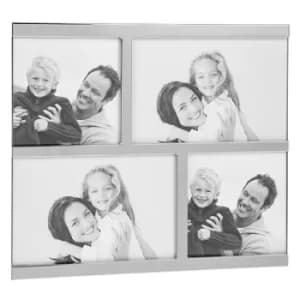 Polished Silver Collage Frame 4 Picture
