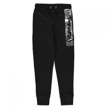 Money Block Signature Jogging Bottoms - Black