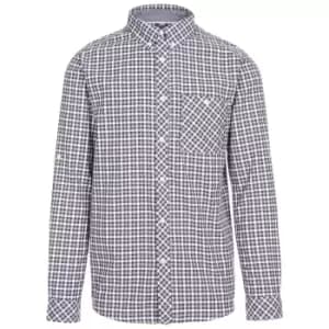 Trespass Mens Wroxtonley Checked Shirt (L) (Grey)